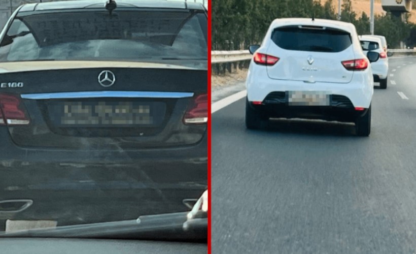 Bu plakalar kenti ayağa kaldırdı! Trafikte gören telefona sarıldı