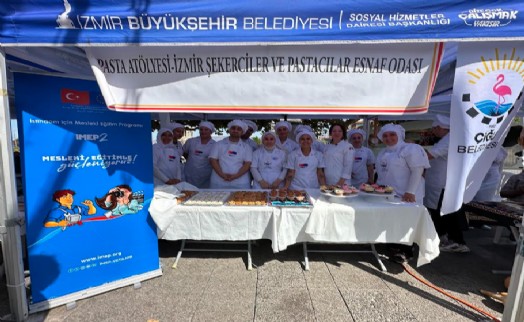 Çiğli'nin meslek kursiyerleri Ahilik Haftası'nda hünerlerini sergiledi