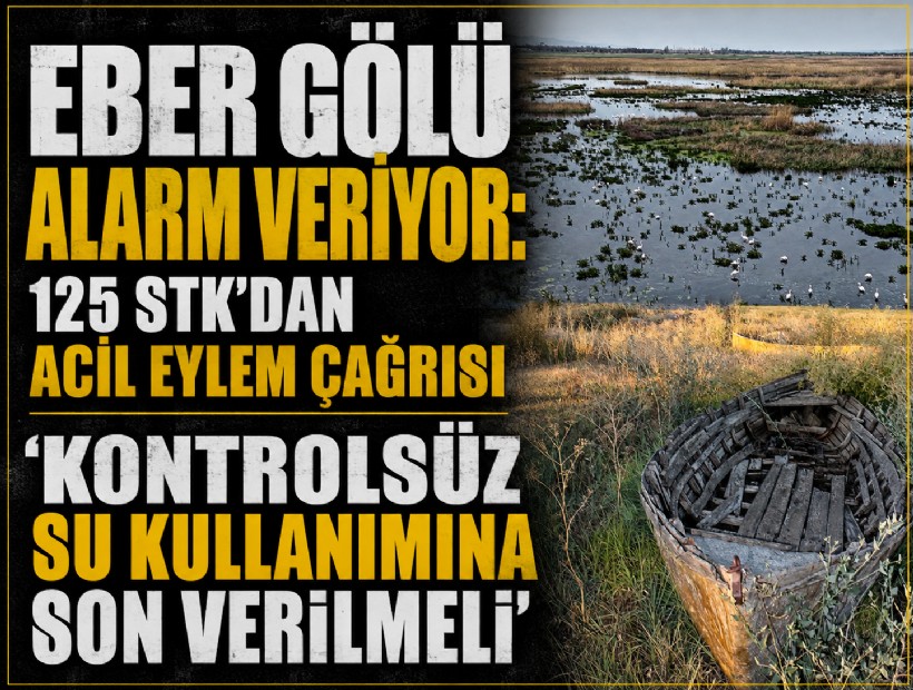 Eber Gölü alarm veriyor: 125 STK’dan acil eylem çağrısı