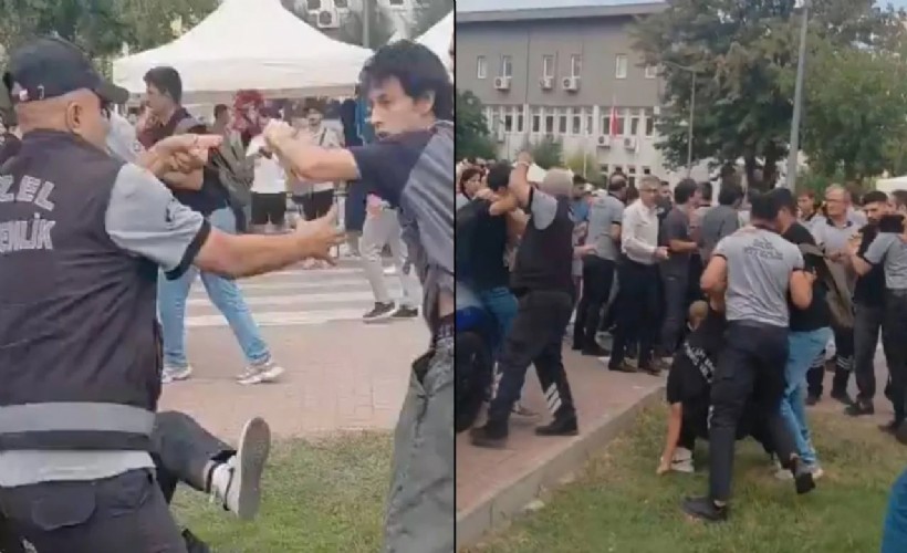 Ege Üniversitesi'nde stant açan öğrenciler gözaltına alındı