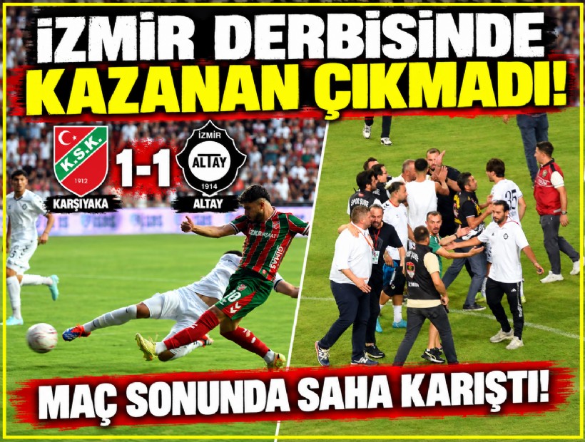 Gerin geçen İzmir derbisinde kazanan çıkmadı! Karşıyaka ve Altay puanları paylaştı