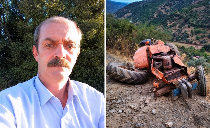 İzmir'de traktör devrildi: 1 ölü