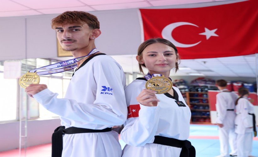 İzmir’in tekvandocu kardeşleri Avrupa’yı fethetti: 2 altın madalya