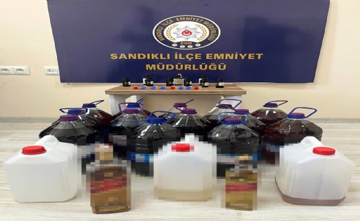 Afyonkarahisar'da kaçak alkol operasyonu