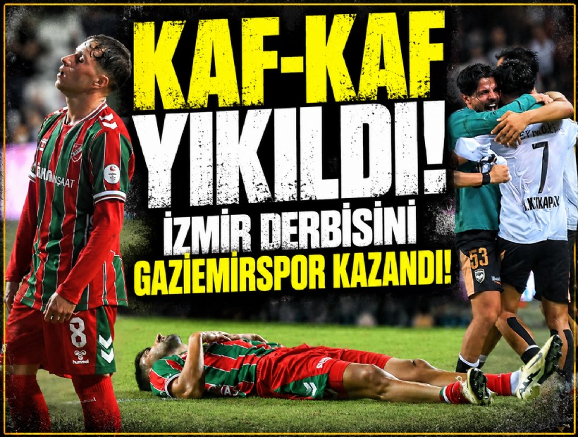 Kaf-Kaf yıkıldı! İzmir derbisini Gaziemirspor kazandı!