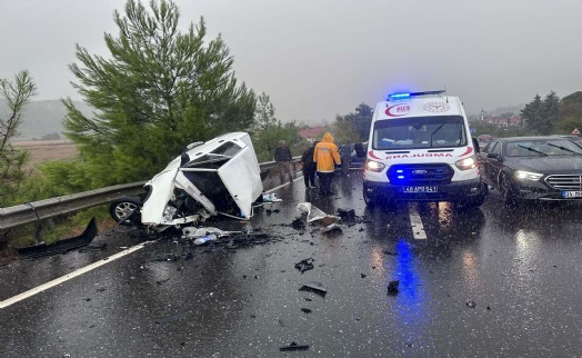 Muğla'da feci kaza: 1 ölü, 2 yaralı