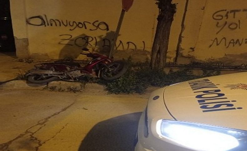İzmir'de motosikletli hırsız polisten kaçamadı