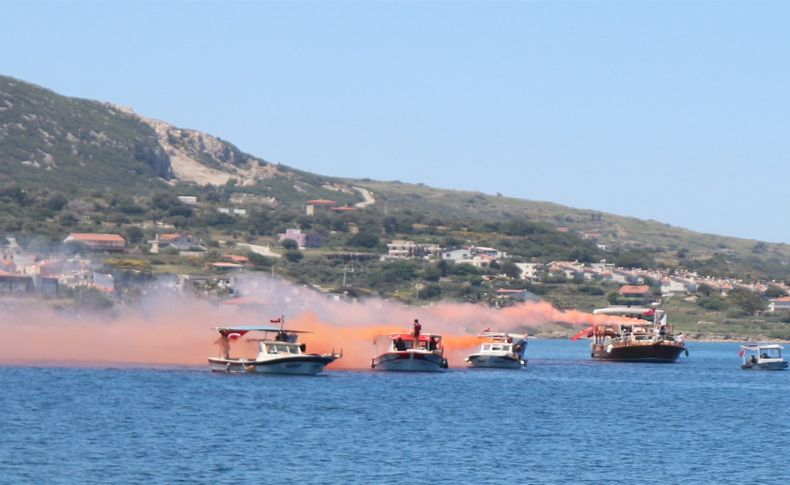 Karaburun’da karada ve denizde 19 Mayıs coşkusu!