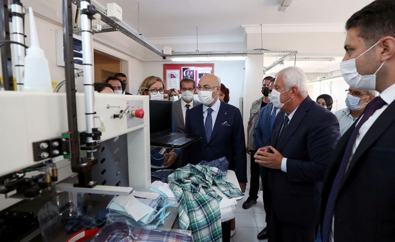 Vali Köşger, Tekstil Makineleri Operatörlüğü Eğitim ve Uyum Merkezini ziyaret etti