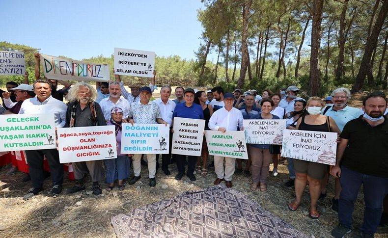 Akbelen dayanışmasına Kıyı Ege desteği