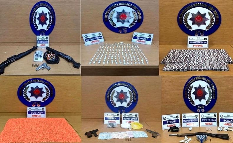 İzmir'de zehir tacirlerine geçit yok: 26 tutuklama