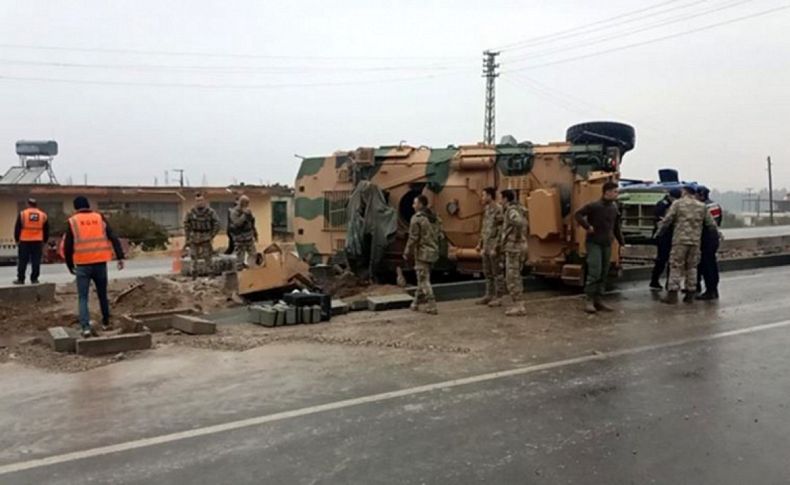 Hatay’da zırhlı askeri araç devrildi: 3 yaralı