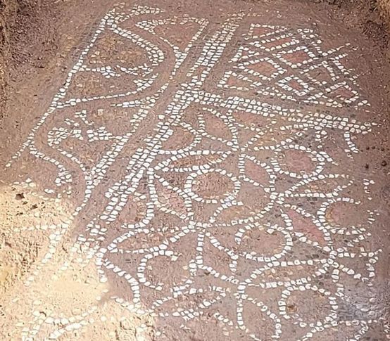 Kaçak kazı baskınında Roma'dan kalma mozaik bulundu