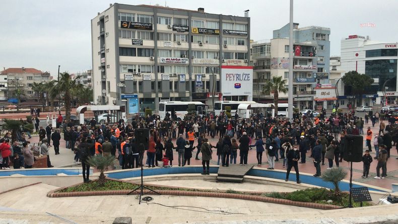 Aliağa gemi söküm işçileri meydana indi; Köle olmayacağız