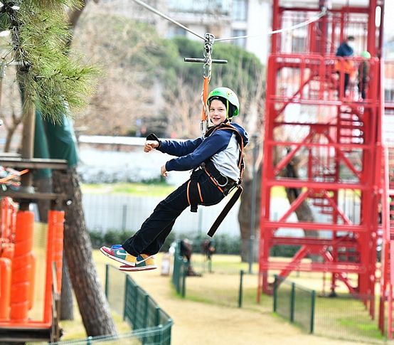 Çocuklar tatilin keyfini Macera Park'ta çıkardı