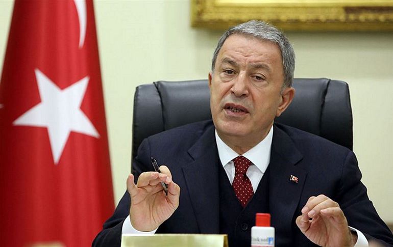 Bakanı Akar Ukraynalı mevkidaşı ile görüştü