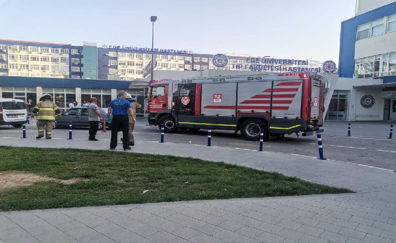 Ege Üniversitesi Tıp Fakültesi Hastanesi'nde yangın paniği