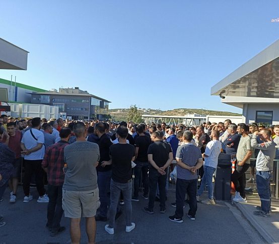 Rüzgar türbini fabrikası işçilerinin protestoları sürüyor