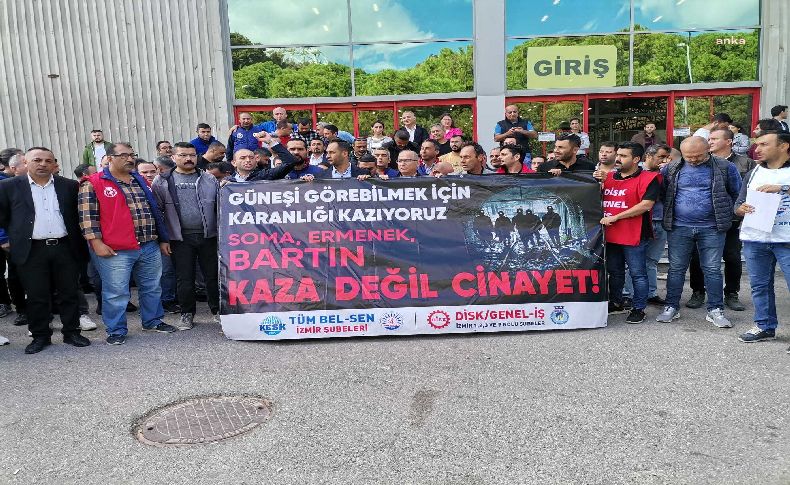 Bartın'daki maden faciası İzmir'de protesto edildi