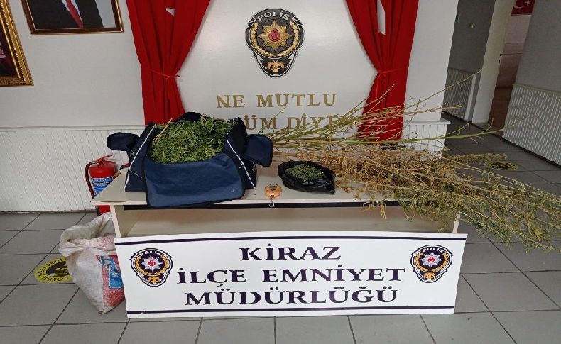 Kiraz'da torbacıya baskın: Bir adreste üretip bir adreste satmış