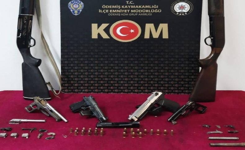 Kuru sıkıdan tabanca yapan şüpheli yakalandı
