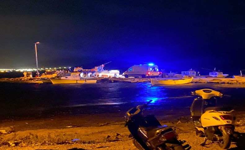 Urla’da tekneden düşen balıkçıyı arama çalışmaları başlatıldı
