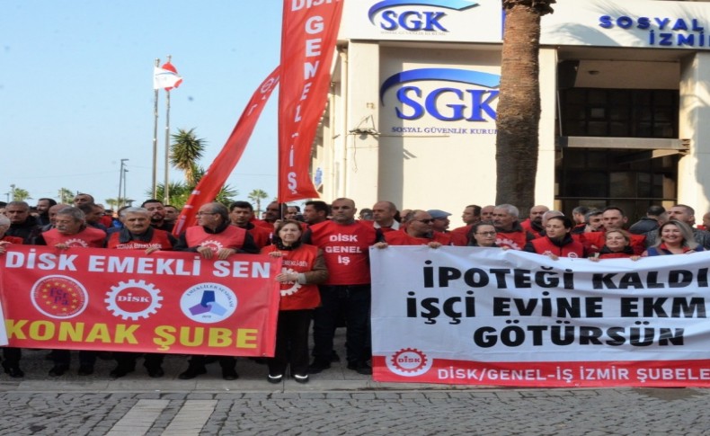 İzmir'de işçilerden hükümete tepki: 