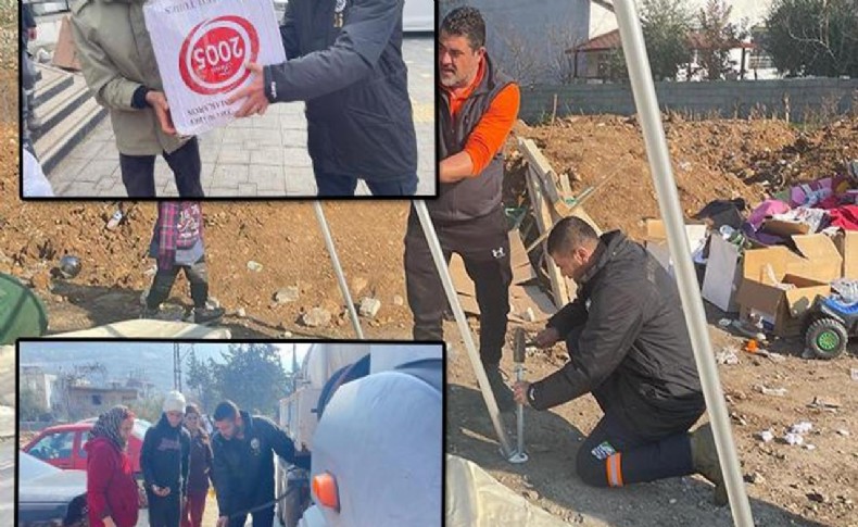 Başkan Gürbüz deprem bölgesinde yara sarıyor