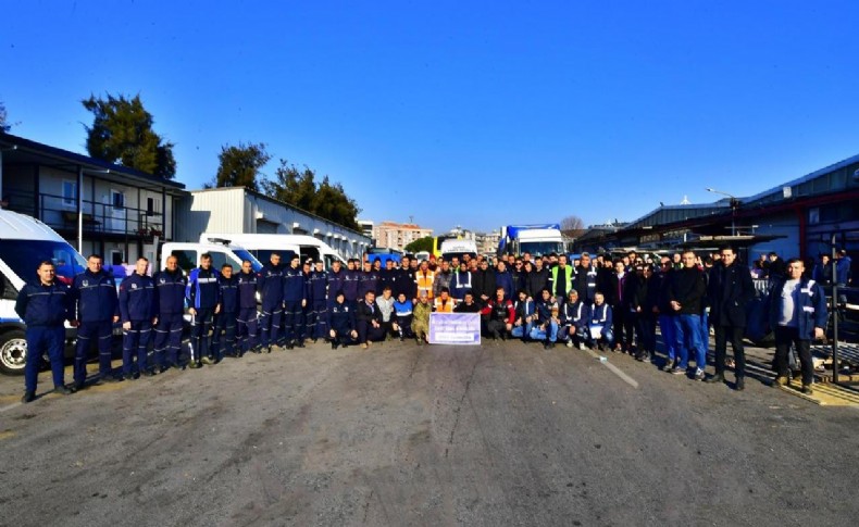 İzmir Büyükşehir Belediyesi’nden afet bölgesine personel desteği