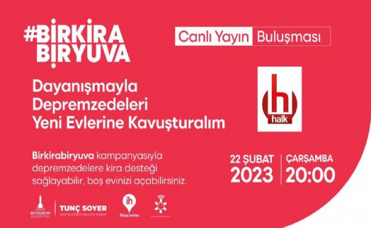 “Bir Kira Bir Yuva” kampanyası Halk TV'de milyonlara ulaşacak