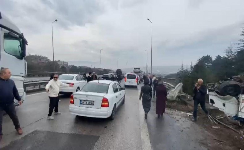 TEM'de kaza: Çok sayıda yaralı var