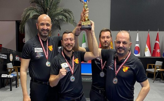 Göztepe'nin bilardo takımı Türkiye ikincisi oldu