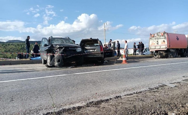 Bergama’da zincirleme kaza: 1 ölü 1 ağır yaralı