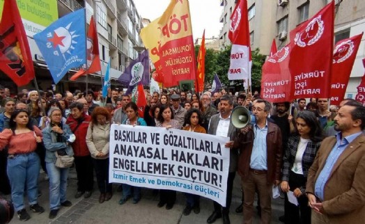 Gözaltılara İzmir'den tepki!