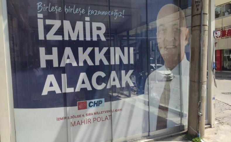 CHP Bornova'nın seçim ofisinde tepki çeken uygulama; Kılıçdaroğlu yok!