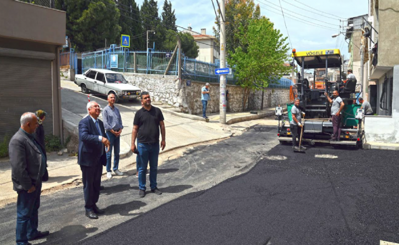 Karabağlar Belediyesi asfaltlama sezonuna hızlı başladı