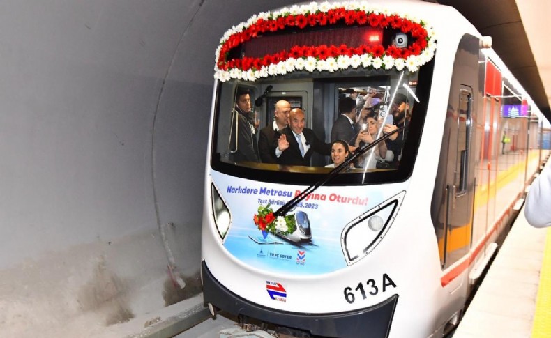 Fahrettin Altay-Narlıdere Metrosu’nda test sürüşü heyecanı