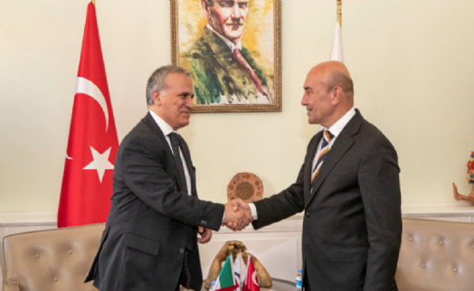 İtalya'nın Türkiye Büyükelçisi Giorgio Marrapodi Soyer'i ziyaret etti