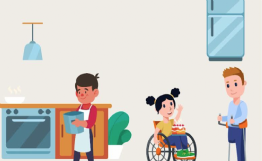 Menderes'te engelli çocuklar mutfağa giriyor