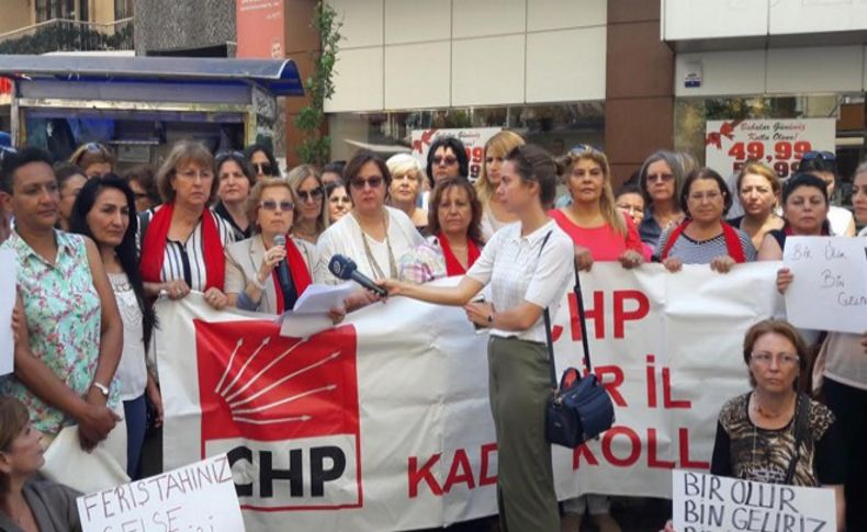 CHP İzmir Kadın Kolları’ndan Kılıçdaroğlu’na destek eylemi