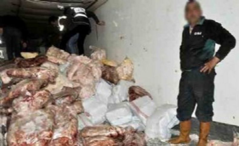 Afyonkarahisar'da 16 ton kaçak et bulundu