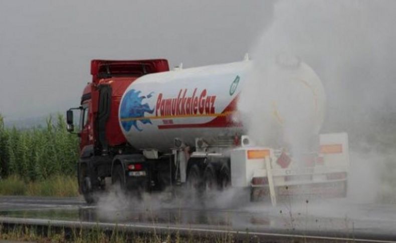 LPG yüklü tanker paniği: Tehlike fışkırdı!
