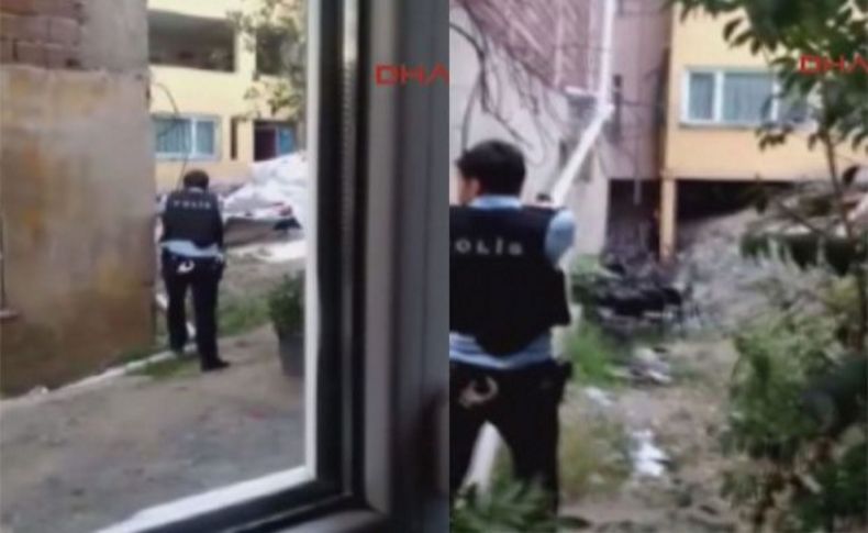 İşte polis ve teröristin karşı karşıya geldiği görüntüler