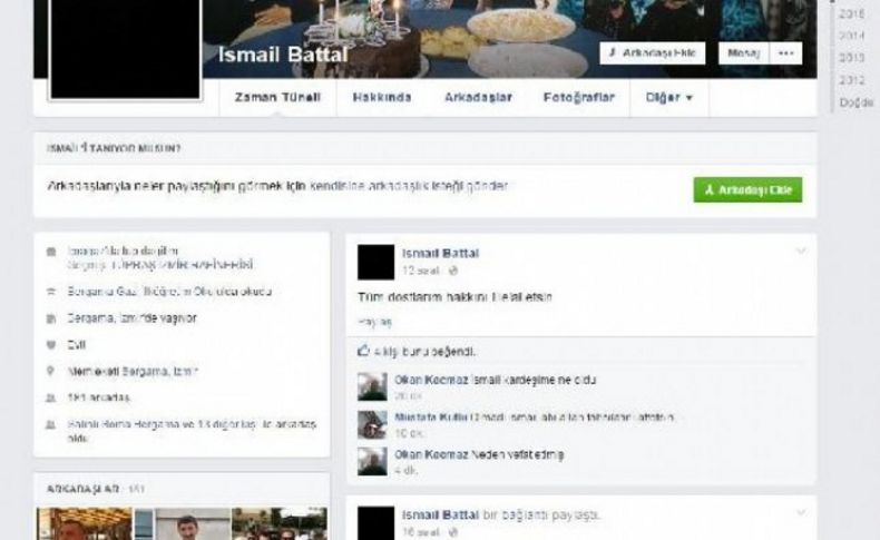 İzmir'de acı son: Facebook'tan veda edip intihar etti