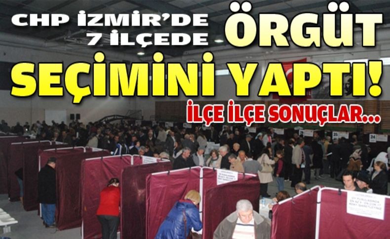 CHP İzmir'de eğilim yoklaması tamamlandı!