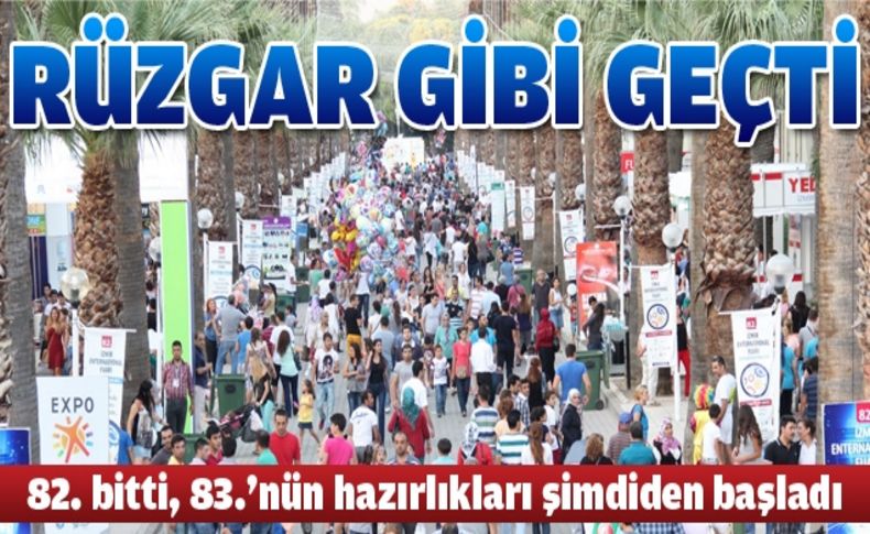 82'nci İzmir Enternasyonel Fuarı sona erdi