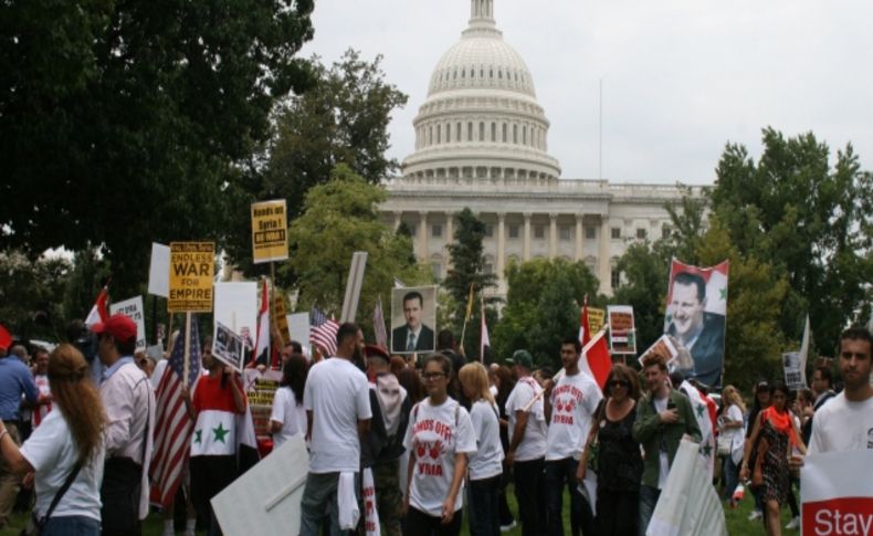 ABD Kongresi’nde karşıt gruplardan Suriye gösterisi