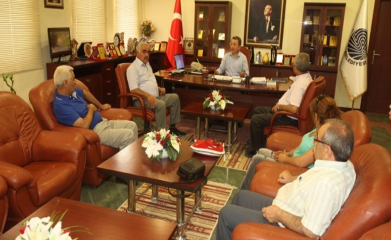 Adana Alevi Kültür Derneği yöneticileri Başkan Öztürk’ü ziyaret etti