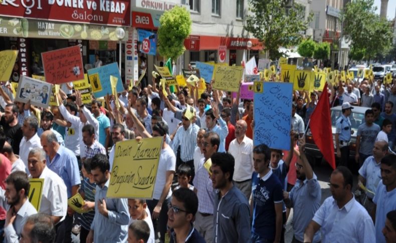 Adıyaman'da 'Mısır İçin Direniş, İnsanlık İçin Diriliş' mitingi düzenlendi