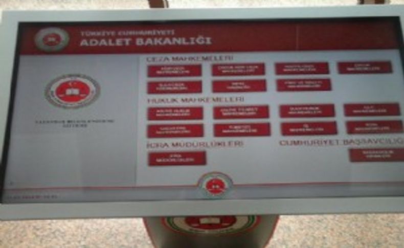 İzmir Adliyesi'ne bilgilendirme sistemi